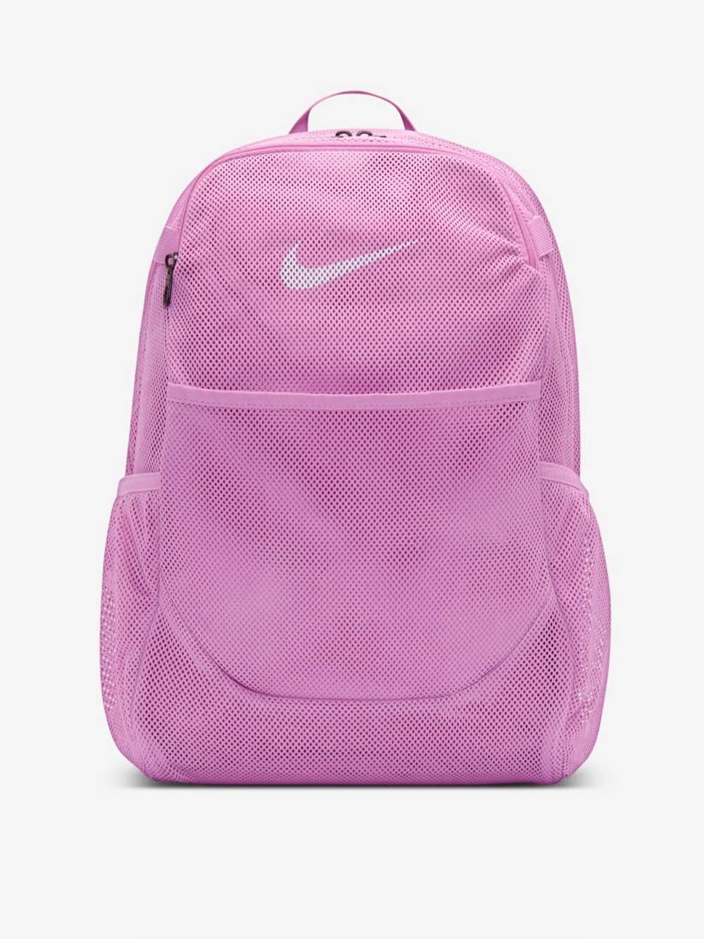 Nike Brasilia Mesh Backpack 27L IB4413-503 Light Magenta/Light Magenta/White